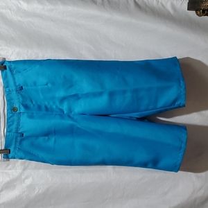 Girl's Anime Amazon Prime 26" Waist Wide Leg Short Teal Pant
